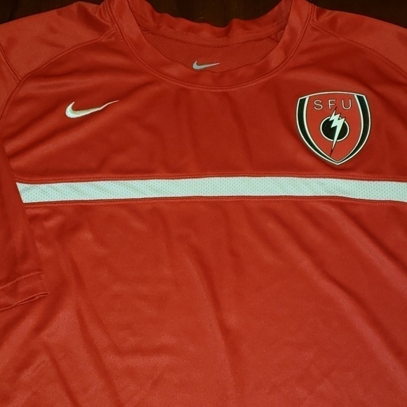 NIKE Dry-Fit SFU JerseyTee XL Red & White EUC - Picture 5 of 8